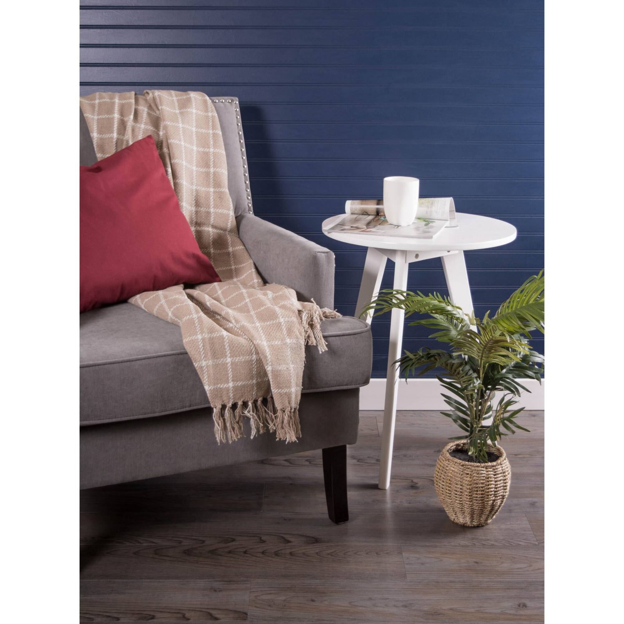 DII® Stone Checked Plaid Throw